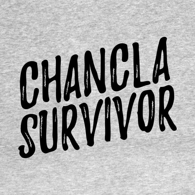 Chancla survivor - black design by verde